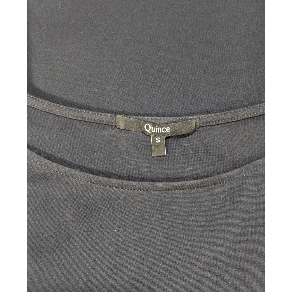 Quince Ultra-Stretch Ponte Cap Sleeve Dress in Navy Size S - Picture 5 of 7